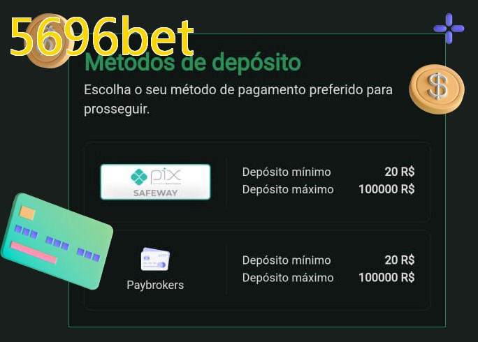 O cassino 5696betbet oferece uma grande variedade de métodos de pagamento